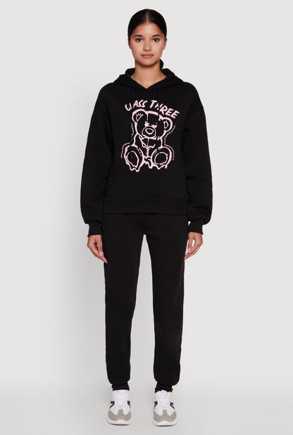 Mid Rise Solid Fleece Joggers
