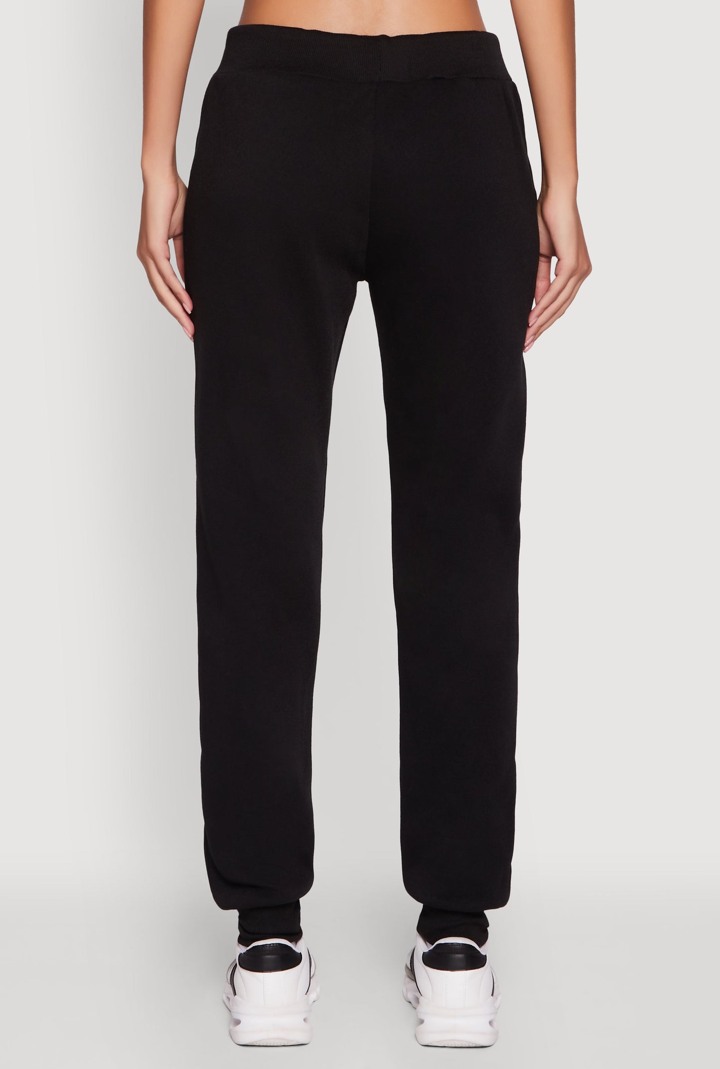 Mid Rise Solid Fleece Joggers