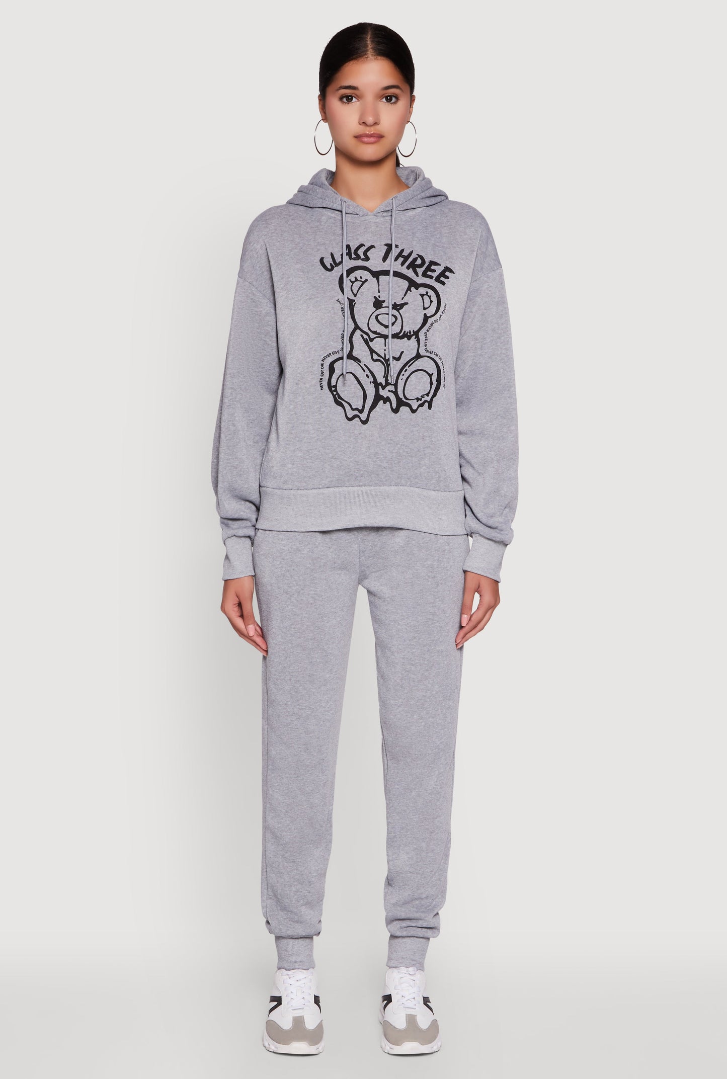 Mid Rise Solid Fleece Joggers