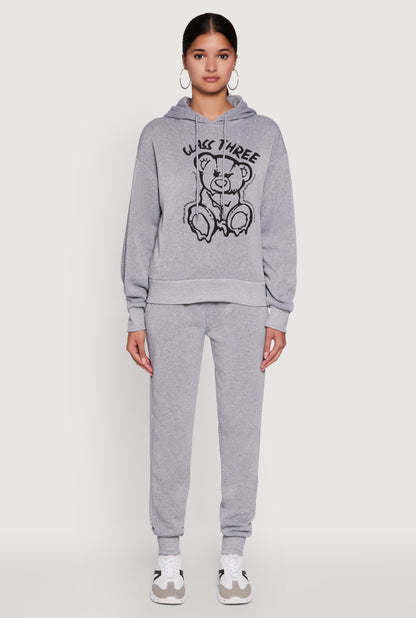 Mid Rise Solid Fleece Joggers