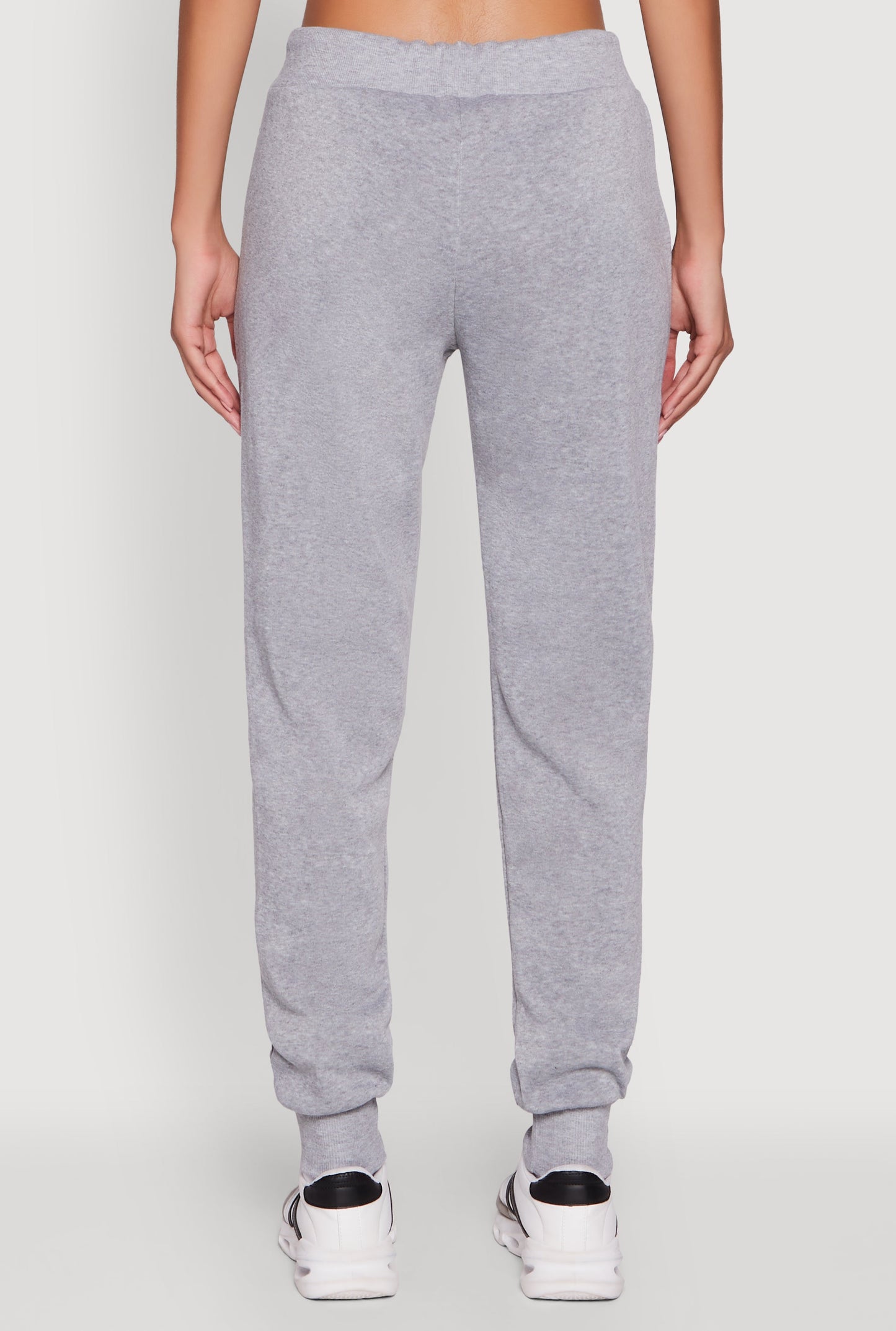 Mid Rise Solid Fleece Joggers