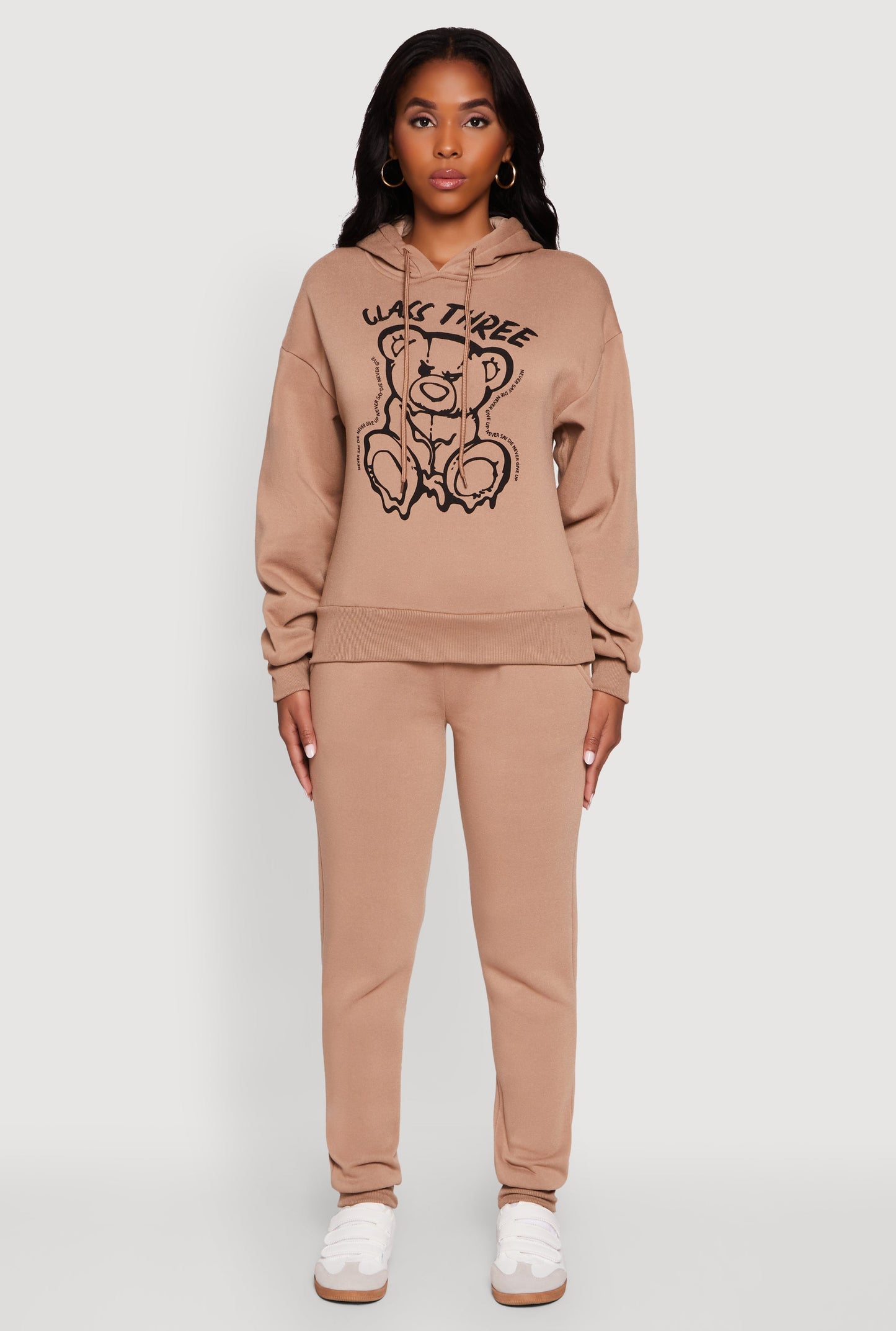 Mid Rise Solid Fleece Joggers