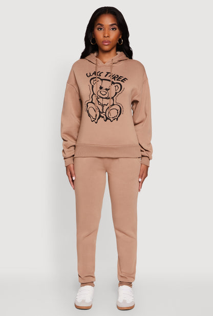 Mid Rise Solid Fleece Joggers