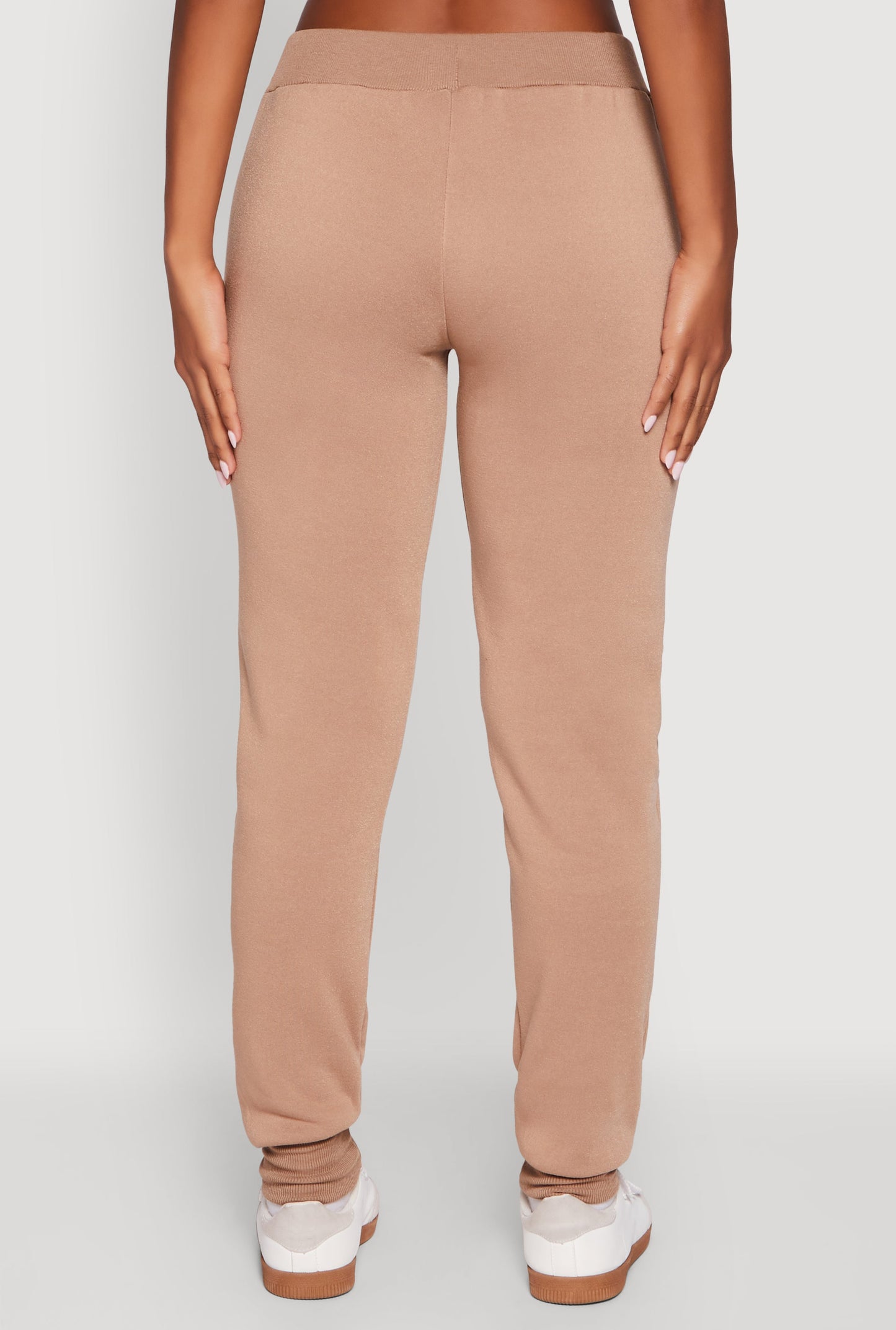 Mid Rise Solid Fleece Joggers