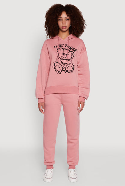 Mid Rise Solid Fleece Joggers