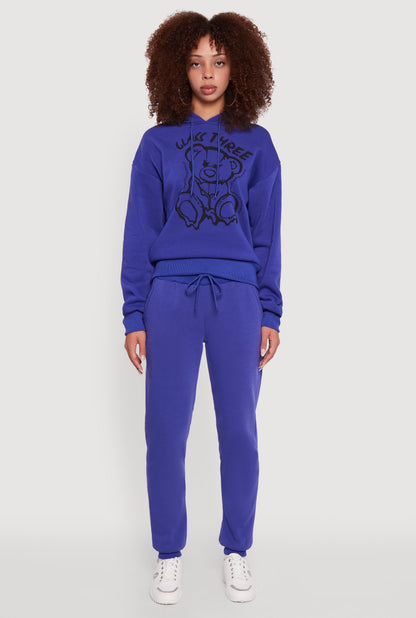 Mid Rise Solid Fleece Joggers