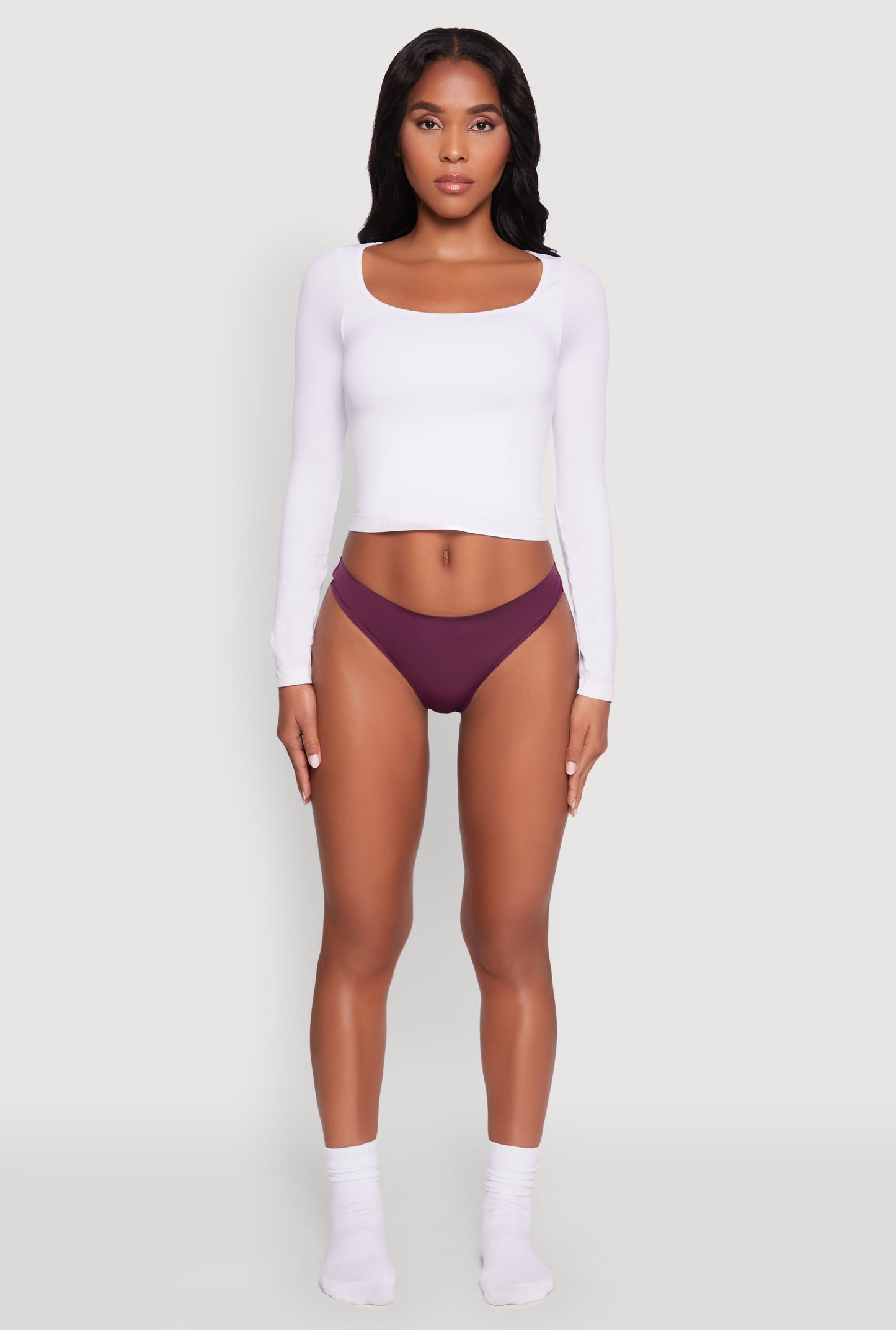 Comfortable Solid Thong Panty