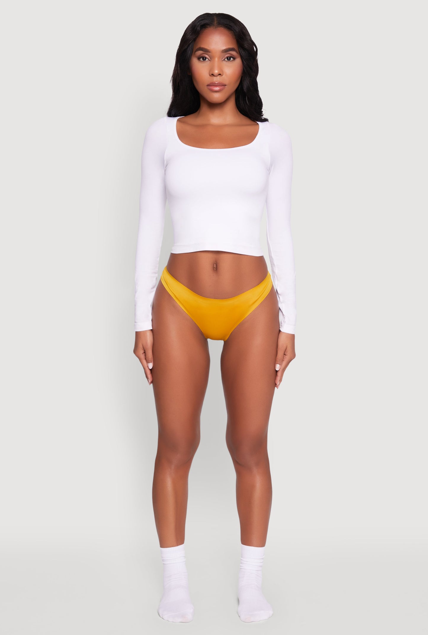 Comfortable Solid Thong Panty