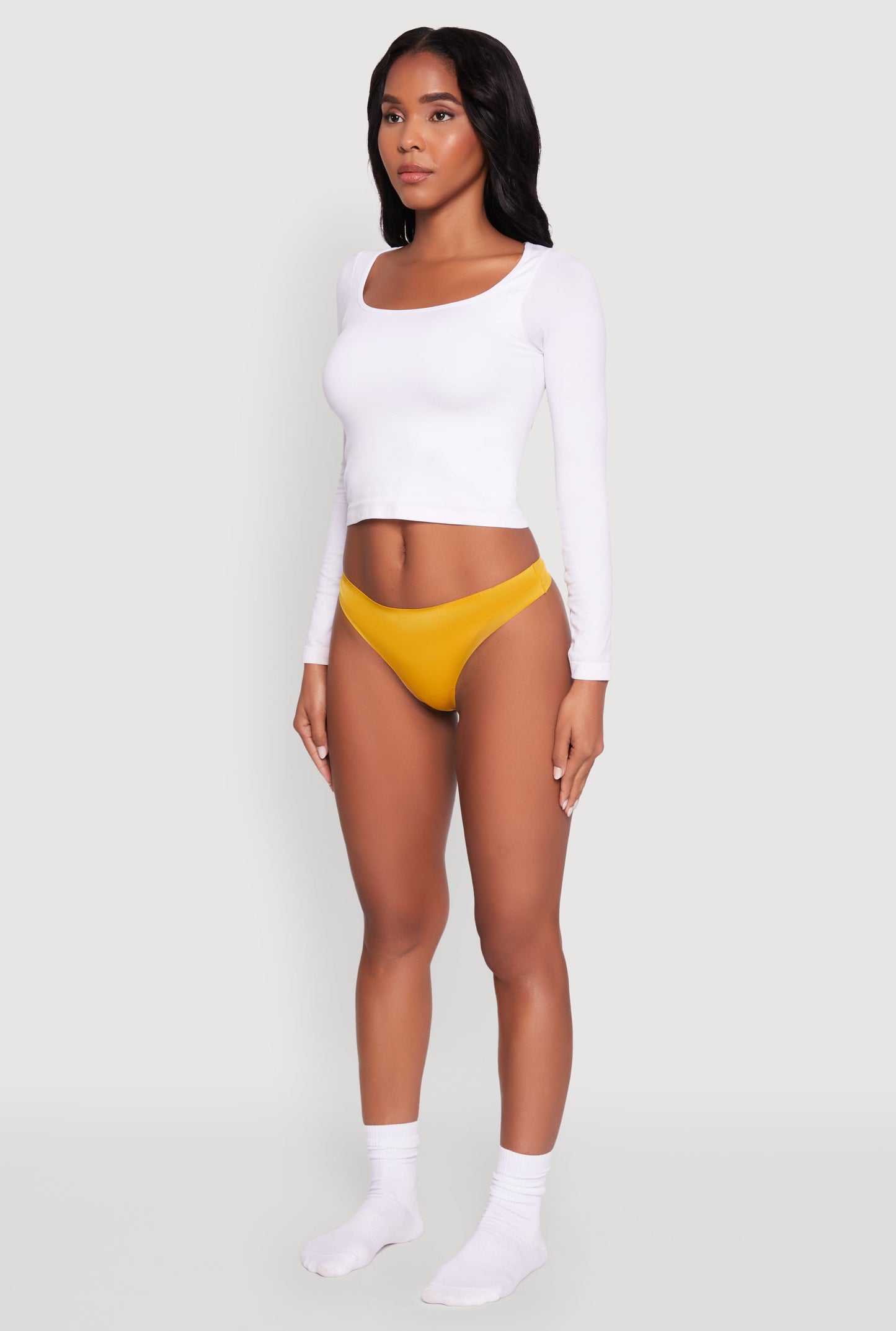 Comfortable Solid Thong Panty