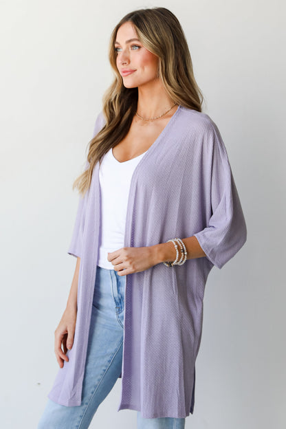 FINAL SALE - Here For A Good Time Waffle Knit Kimono