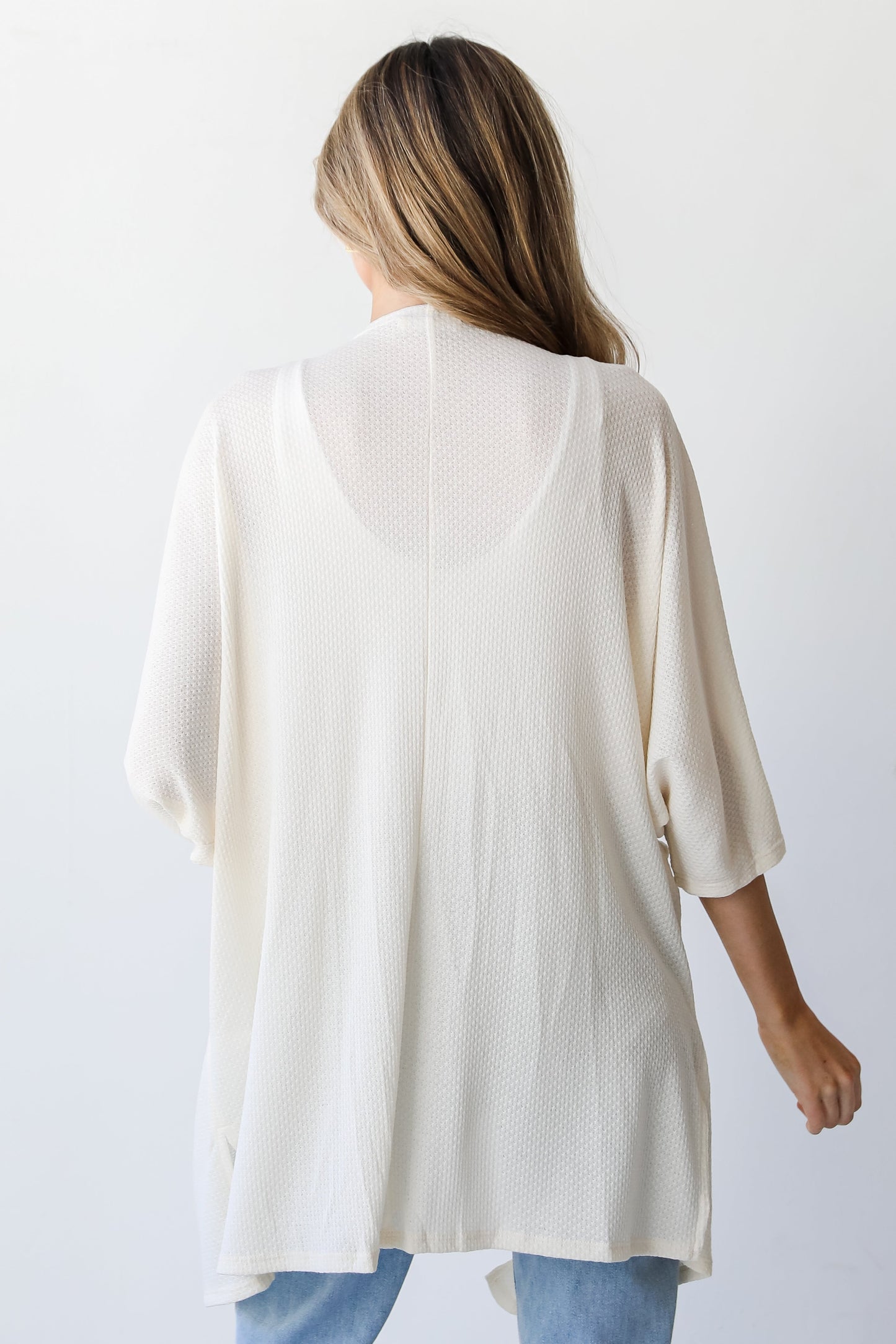 FINAL SALE - Here For A Good Time Waffle Knit Kimono