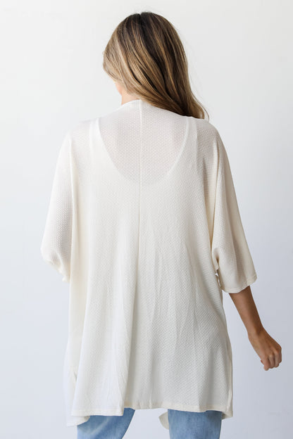 FINAL SALE - Here For A Good Time Waffle Knit Kimono