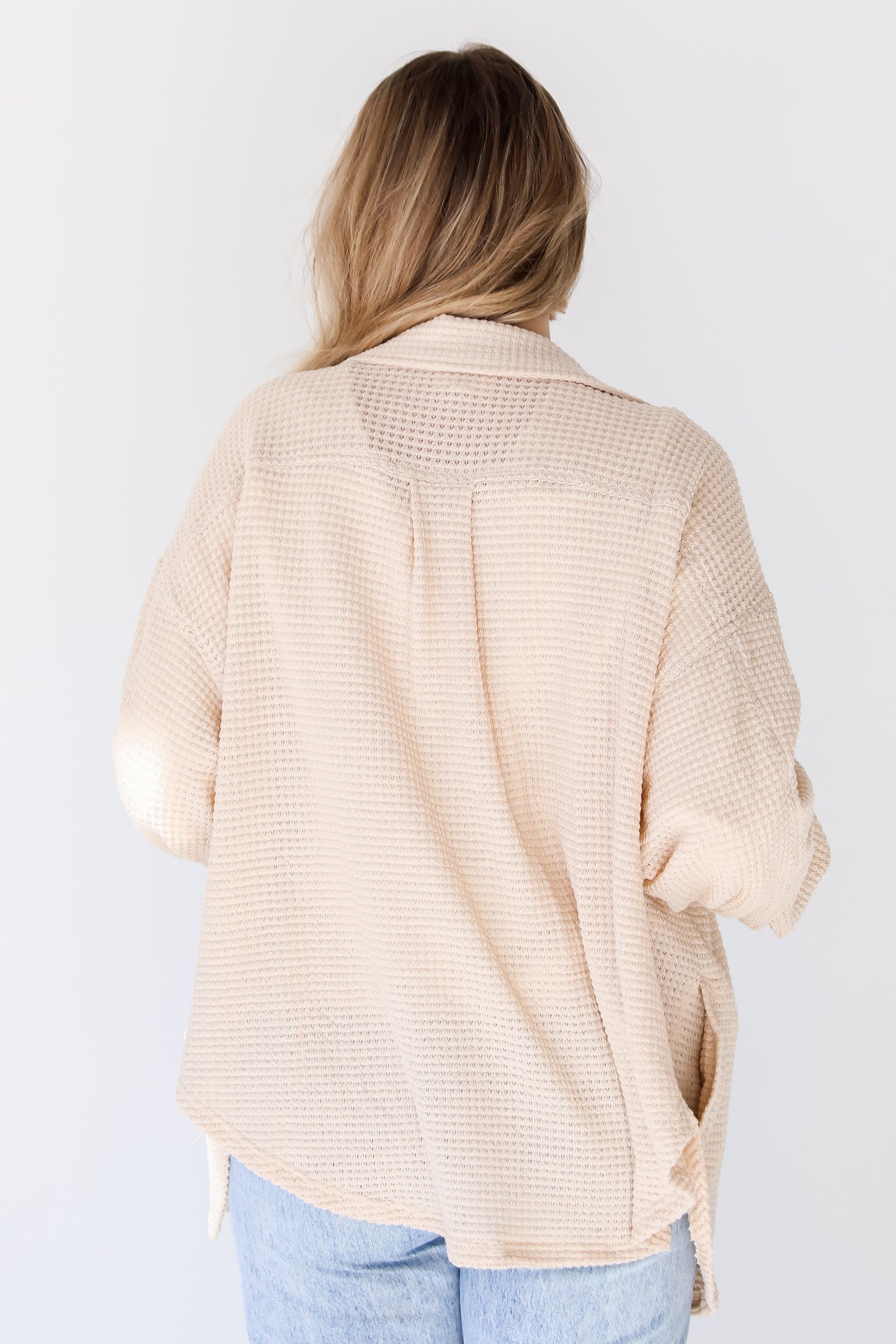 FINAL SALE - Inspired Style Waffle Knit Shacket